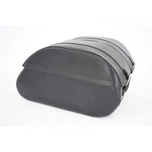 Longride Leather Saddlebags Black - 52 Liters - FREE UK Shipping, FREE 365 Day Returns | Moto Central