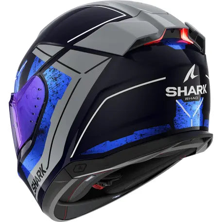 Shark Skwal i3 Full Face Helmet Rhad Blue / Chrome / Silver - FREE UK Shipping, FREE 365 Day Returns | Moto Central