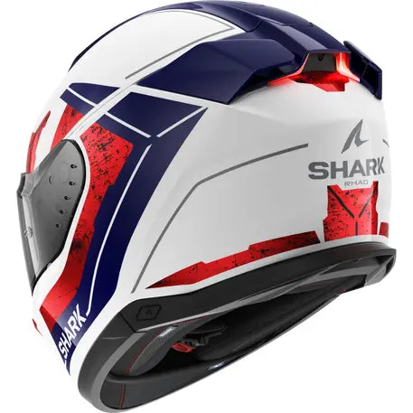 Shark Skwal i3 Full Face Helmet Rhad White / Chrome / Red - FREE UK Shipping, FREE 365 Day Returns | Moto Central