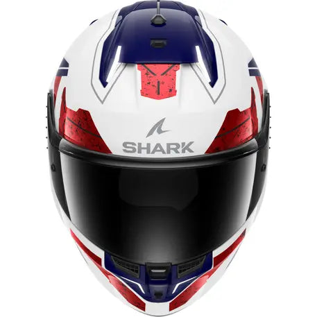 Shark Skwal i3 Full Face Helmet Rhad White / Chrome / Red - FREE UK Shipping, FREE 365 Day Returns | Moto Central