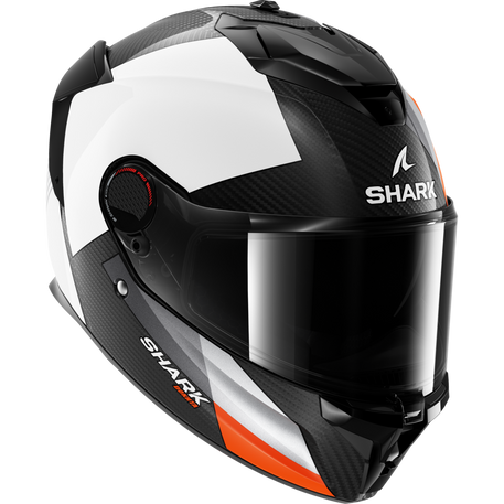 Shark Spartan GT PRO Carbon Full Face Helmet Dokhta White / Orange