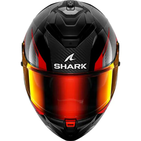 Shark Spartan GT PRO Carbon Full Face Helmet Kultram Black / Red - FREE UK Shipping, FREE 365 Day Returns | Moto Central