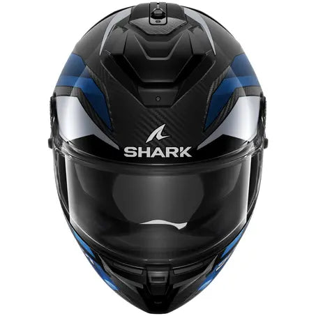 Shark Spartan GT PRO Carbon Full Face Helmet Ritmo Carbon / Blue - FREE UK Shipping, FREE 365 Day Returns | Moto Central