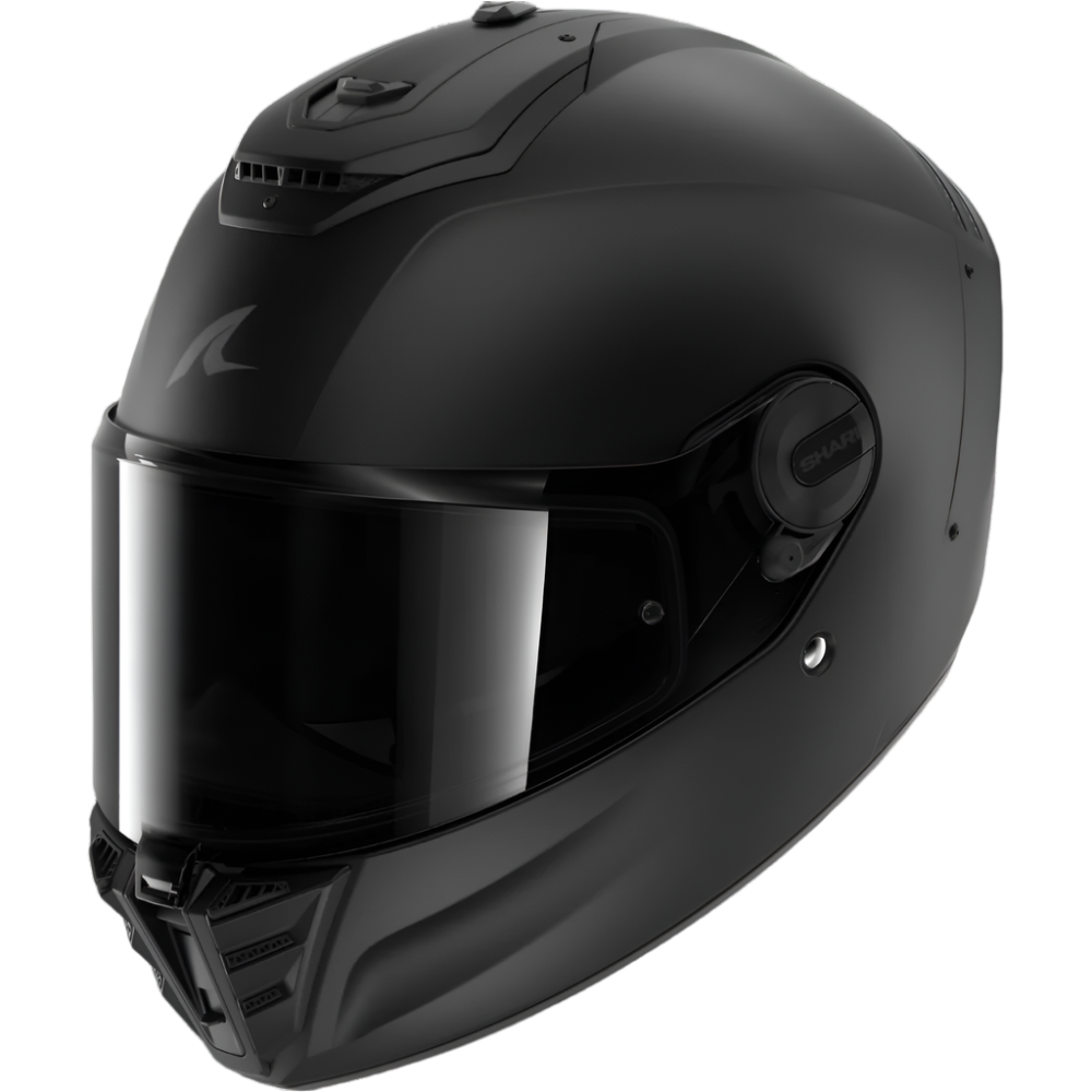 Shark Spartan RS Full Face Helmet Dark Shadow Matt Black / Anthracite - FREE UK Shipping, FREE 365 Day Returns | Moto Central