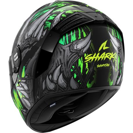 Shark Spartan RS Full Face Helmet Shaytan Black / Green / Anthracite