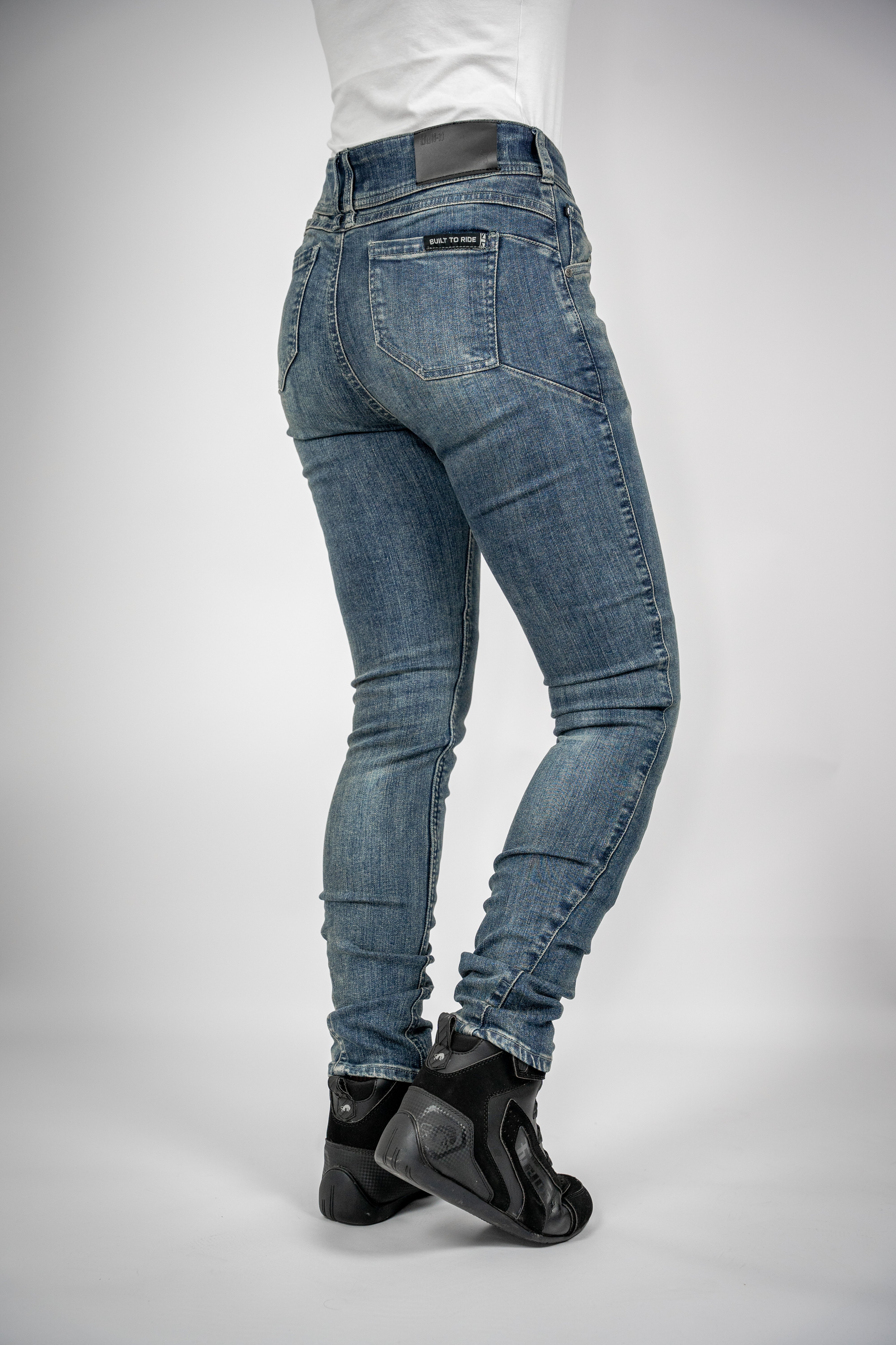 Bull-it Heron Slim Fit Denim Jeans Steel Blue - FREE UK Shipping, FREE 365 Day Returns | Moto Central