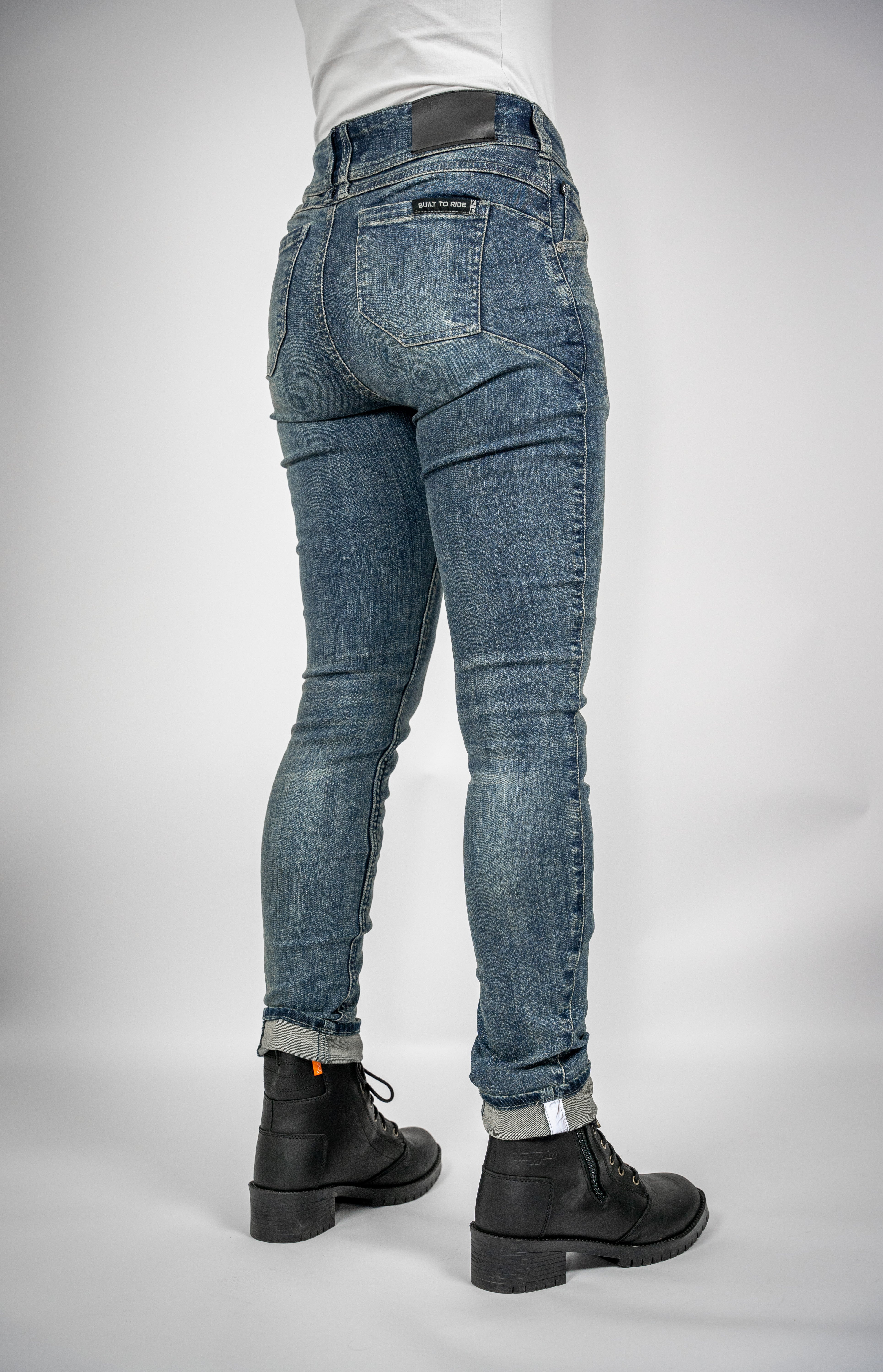 Bull-it Heron Straight Fit Denim Jeans Steel Blue - FREE UK Shipping, FREE 365 Day Returns | Moto Central