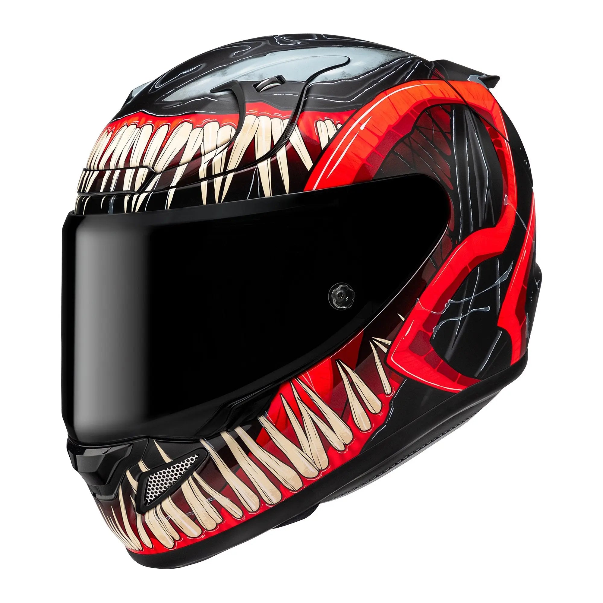 HJC RPHA 12 Venom 3 Marvel MC1SF Black / Red - FREE UK Delivery FREE 365 Day Returns | Moto Central