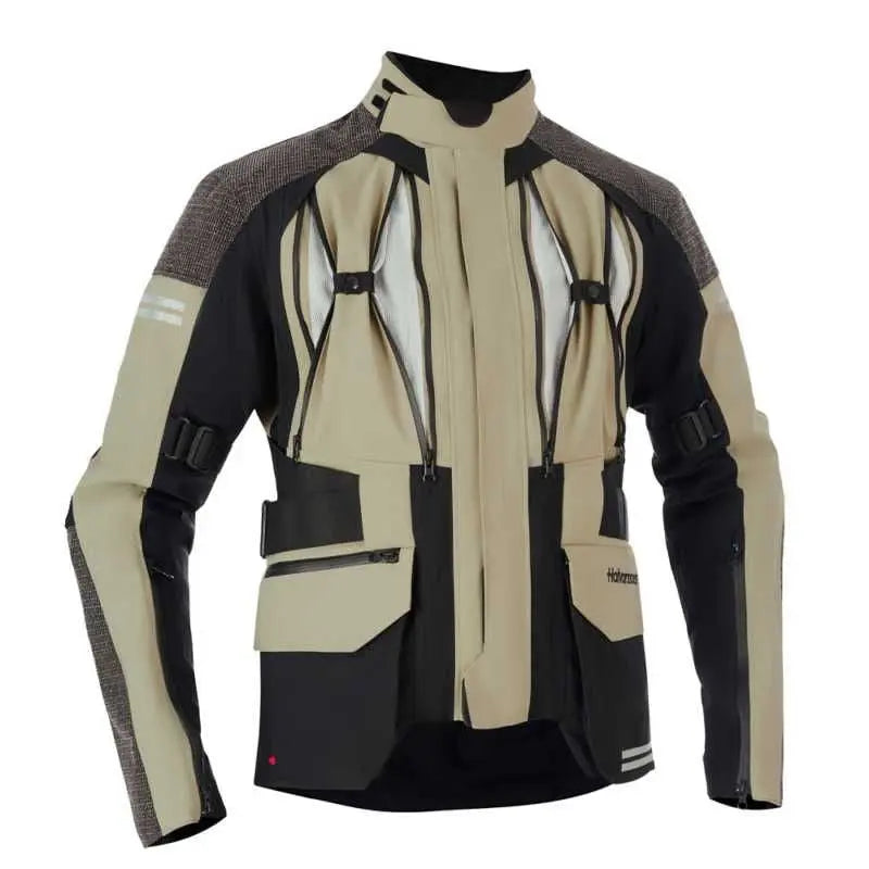 Halvarssons Dalen Textile Jacket Khaki / Black  - FREE UK Shipping, FREE 365 Day Returns | Moto Central