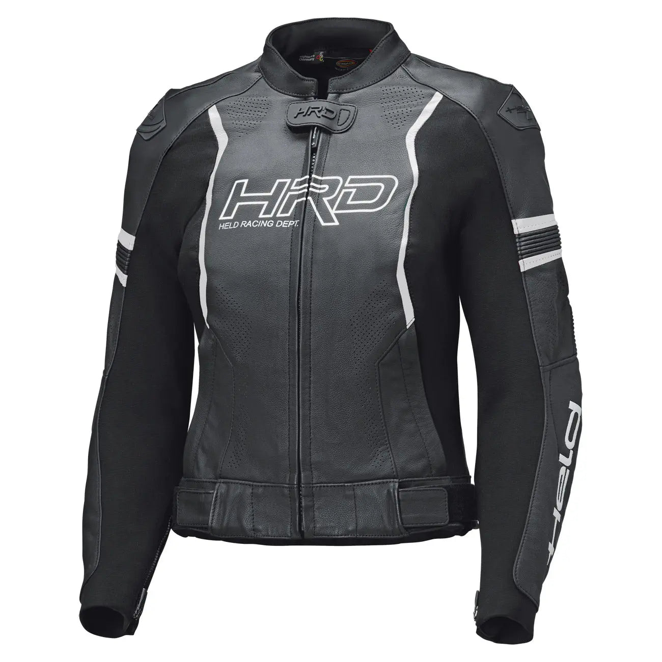 Held Street Rocket 4 Top Ladies Leather Jacket Black / White