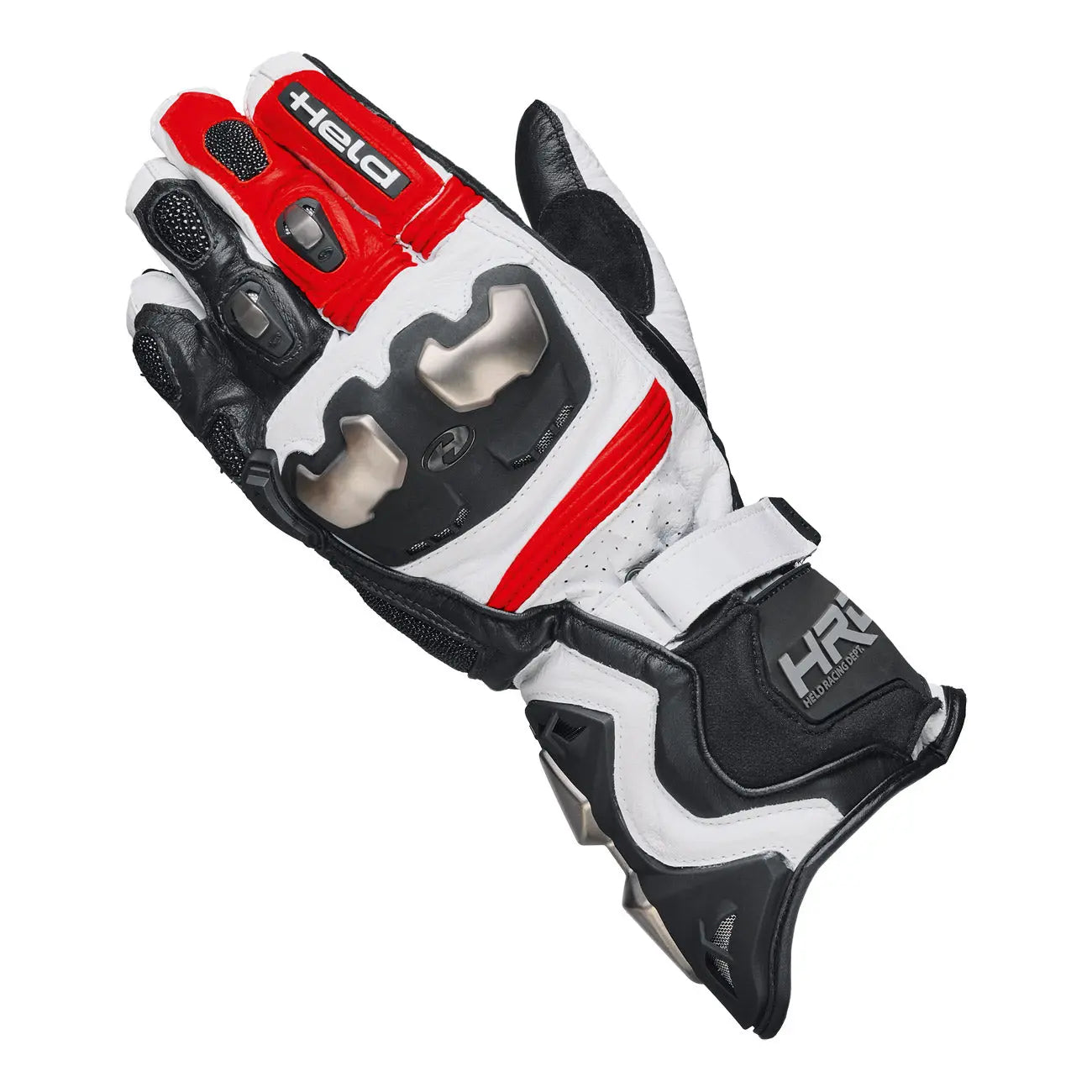 Held Titan XR2 Leather Gloves Black / White / Red