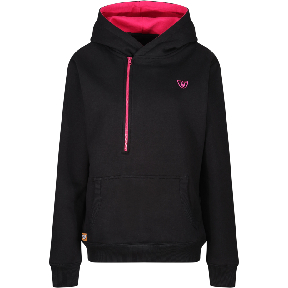 MotoGirl Helmet Ladies Hoodie Pink / Black