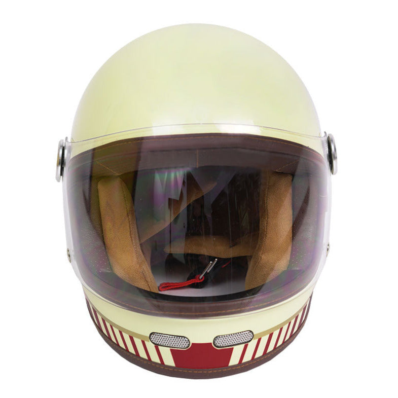 ByCity Roadster 2 R22.06 Full Face Helmet Wing Cream / Red