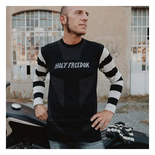 Holy Freedom Gattabuia Long Sleeves T-Shirt Black  - FREE UK Shipping, FREE 365 Day Returns | Moto Central