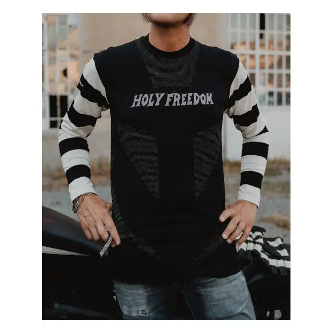 Holy Freedom Gattabuia Long Sleeves T-Shirt Black  - FREE UK Shipping, FREE 365 Day Returns | Moto Central