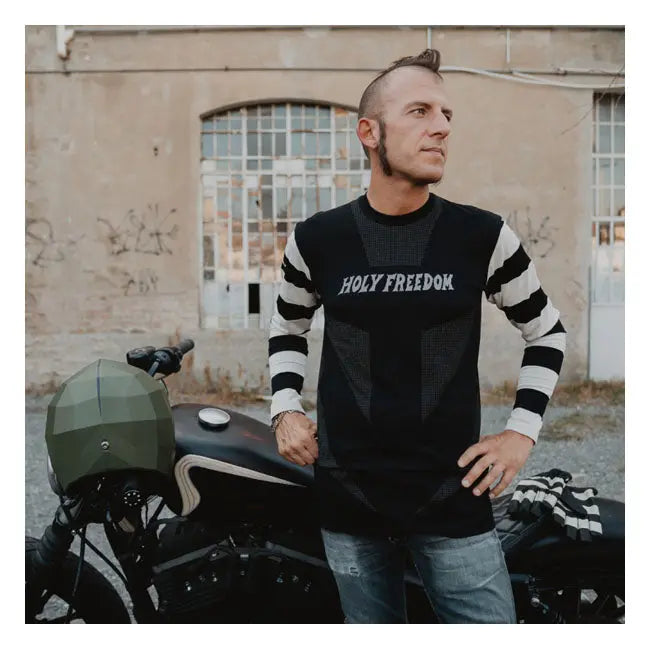 Holy Freedom Gattabuia Long Sleeves T-Shirt Black  - FREE UK Shipping, FREE 365 Day Returns | Moto Central