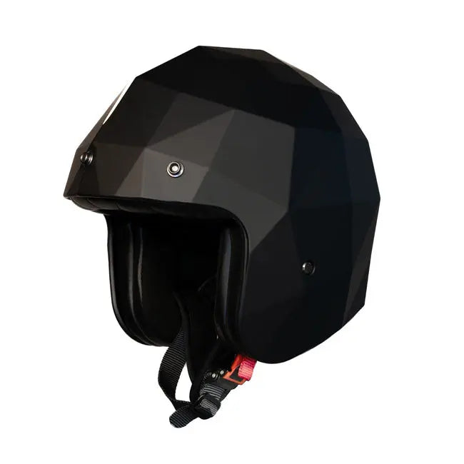 Holy Freedom Stealth Diamond Open Face Helmet Matt Black  - FREE UK Shipping, FREE 365 Day Returns | Moto Central