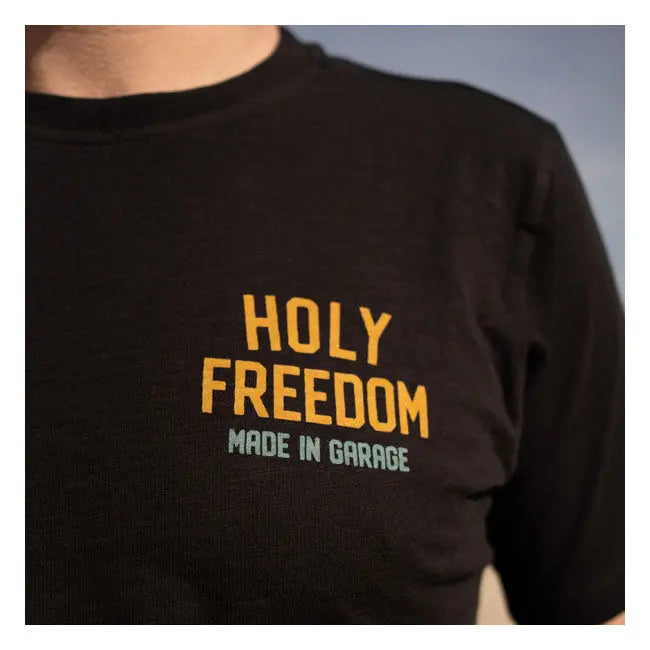 Holy Freedom Tiger T-Shirt Black  - FREE UK Shipping, FREE 365 Day Returns | Moto Central