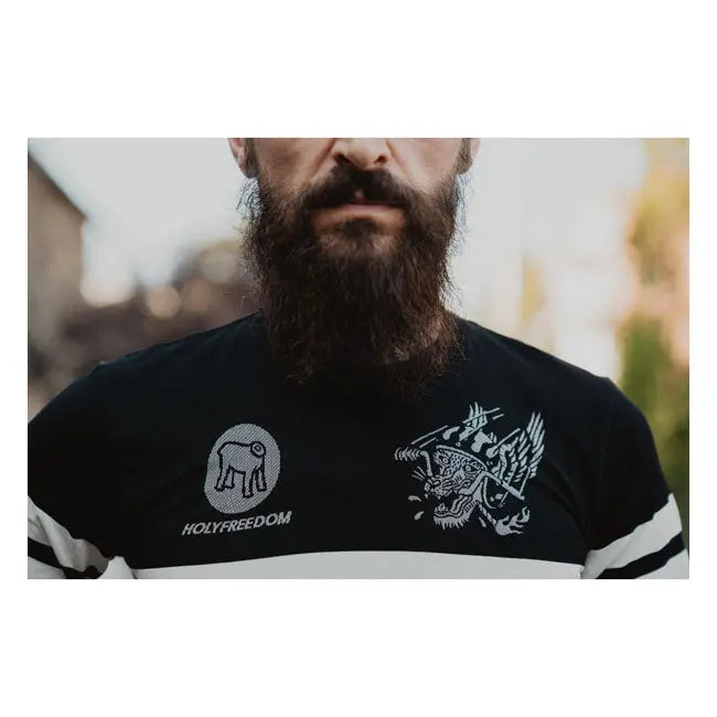 Holy Freedom Wolf T-Shirt  - FREE UK Shipping, FREE 365 Day Returns | Moto Central