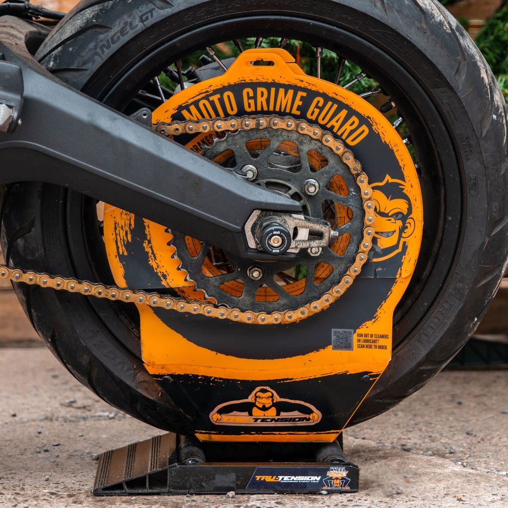 Tru-Tension Motorcycle Grime Guard Orange