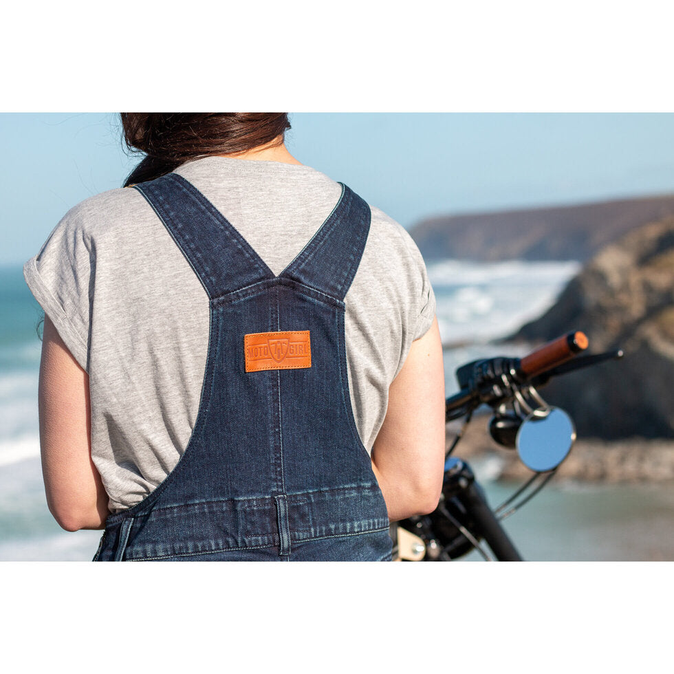 MotoGirl Daisy Ladies Dungaree Blue