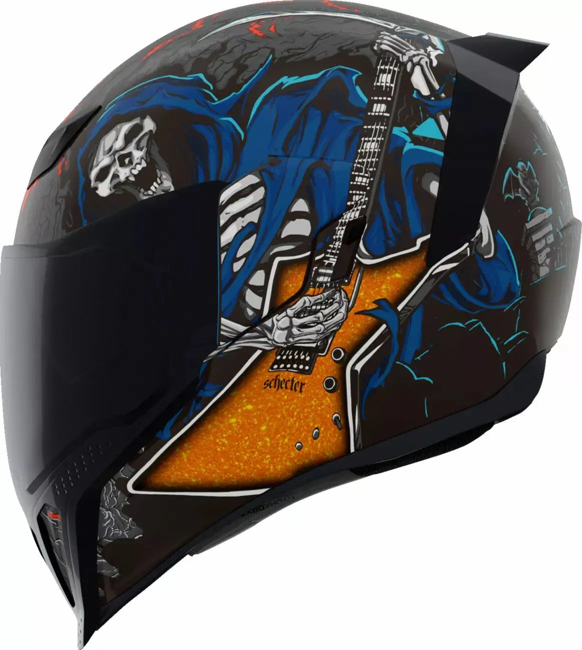 Icon Airflite Trick Or Street 4 Full Face Helmet Black / Multi - FREE UK Shipping, FREE 365 Day Returns | Moto Central