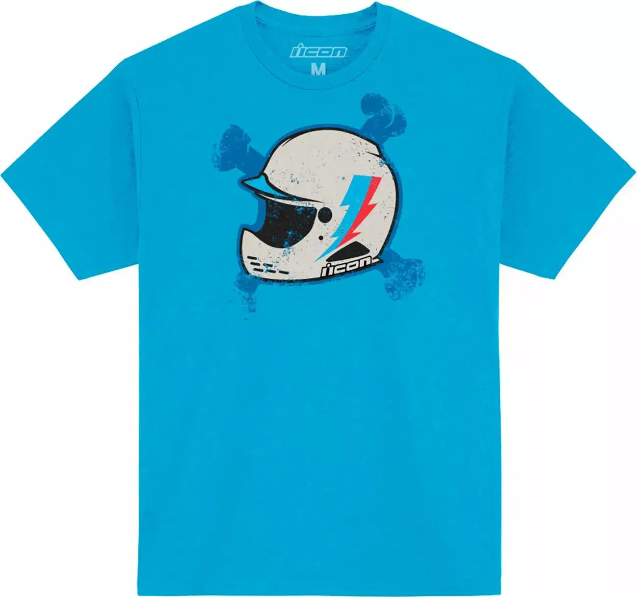 Icon Domain Bonez T-Shirt Turquoise - FREE UK Shipping, FREE 365 Day Returns | Moto Central