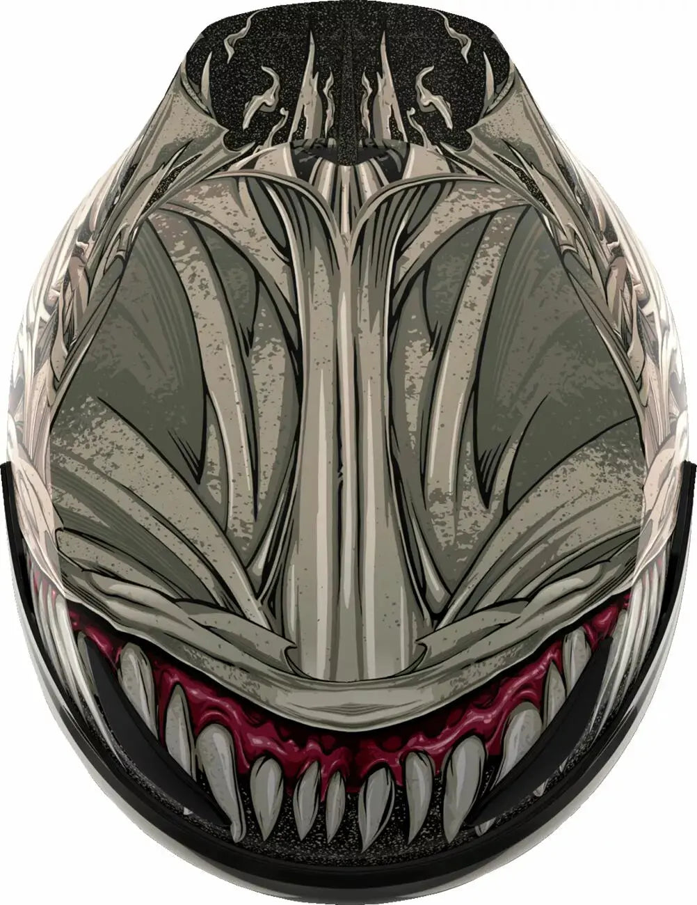 Icon Domain Grand Maw Full Face Helmet Grey - FREE UK Shipping, FREE 365 Day Returns | Moto Central