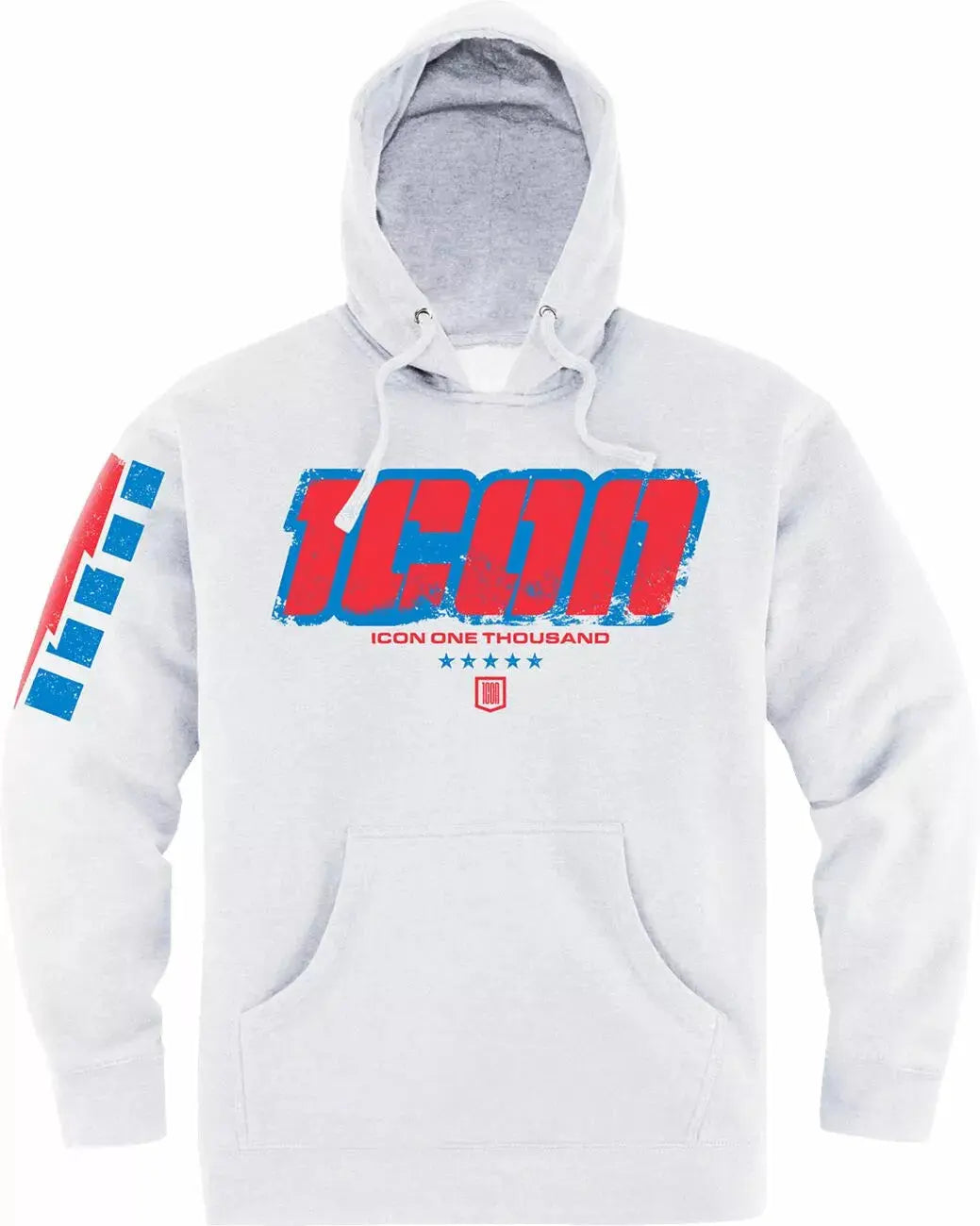 Icon Intercept 84 Casual Hoodie White - FREE UK Shipping, FREE 365 Day Returns | Moto Central