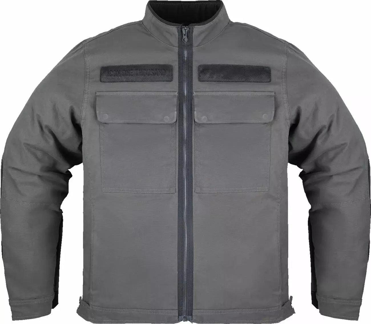 Icon Mototanker CE Textile Jacket Grey - FREE UK Shipping, FREE 365 Day Returns | Moto Central