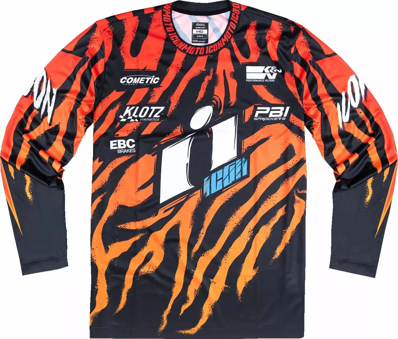 Icon Rad Dawn Jersey Orange - FREE UK Shipping, FREE 365 Day Returns | Moto Central