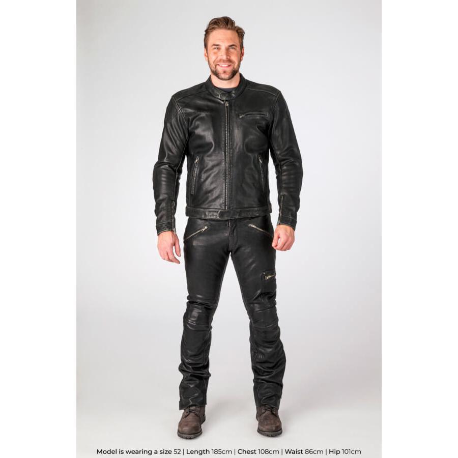 Halvarssons Idre Classic Leather Jacket Black