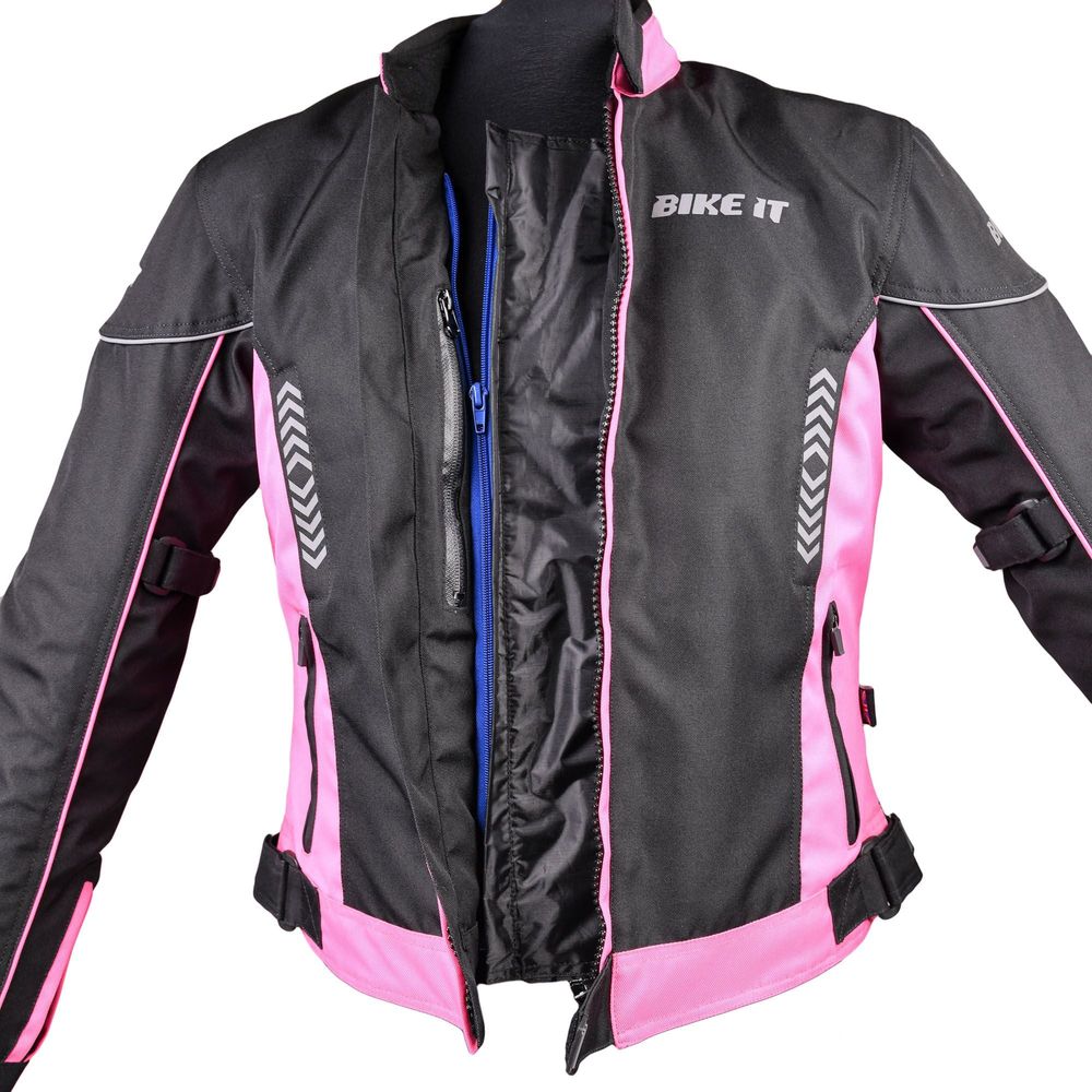 Bike It Insignia Ladies Motorcycle Jacket Pink