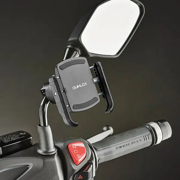 Interphone Quiklox Crab Pro Case & Small / Mirror Bar Mount Kit Black FREE UK Delivery, FREE 365 Day Returns | Moto Central