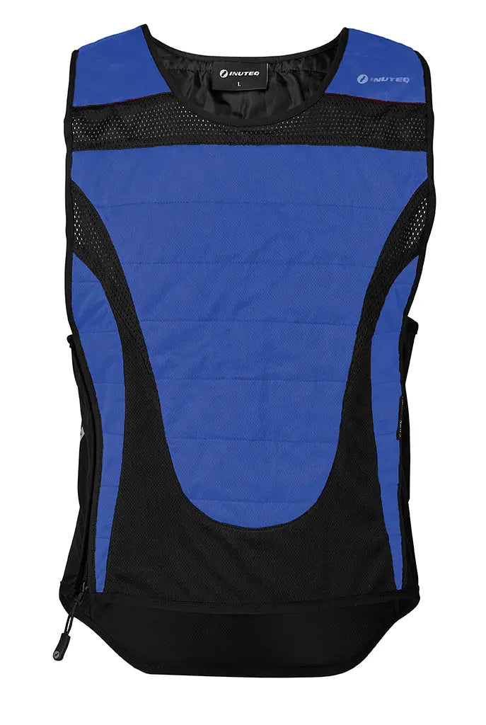 Inuteq Bodycool Pro-X Vest Black / Blue - FREE UK Shipping, FREE 365 Day Returns | Moto Central