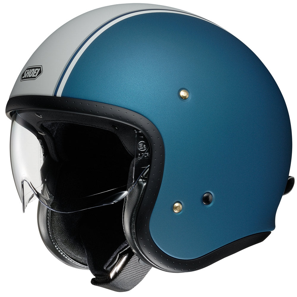 Shoei J.O Carburettor TC2 Open Face Helmet Blue