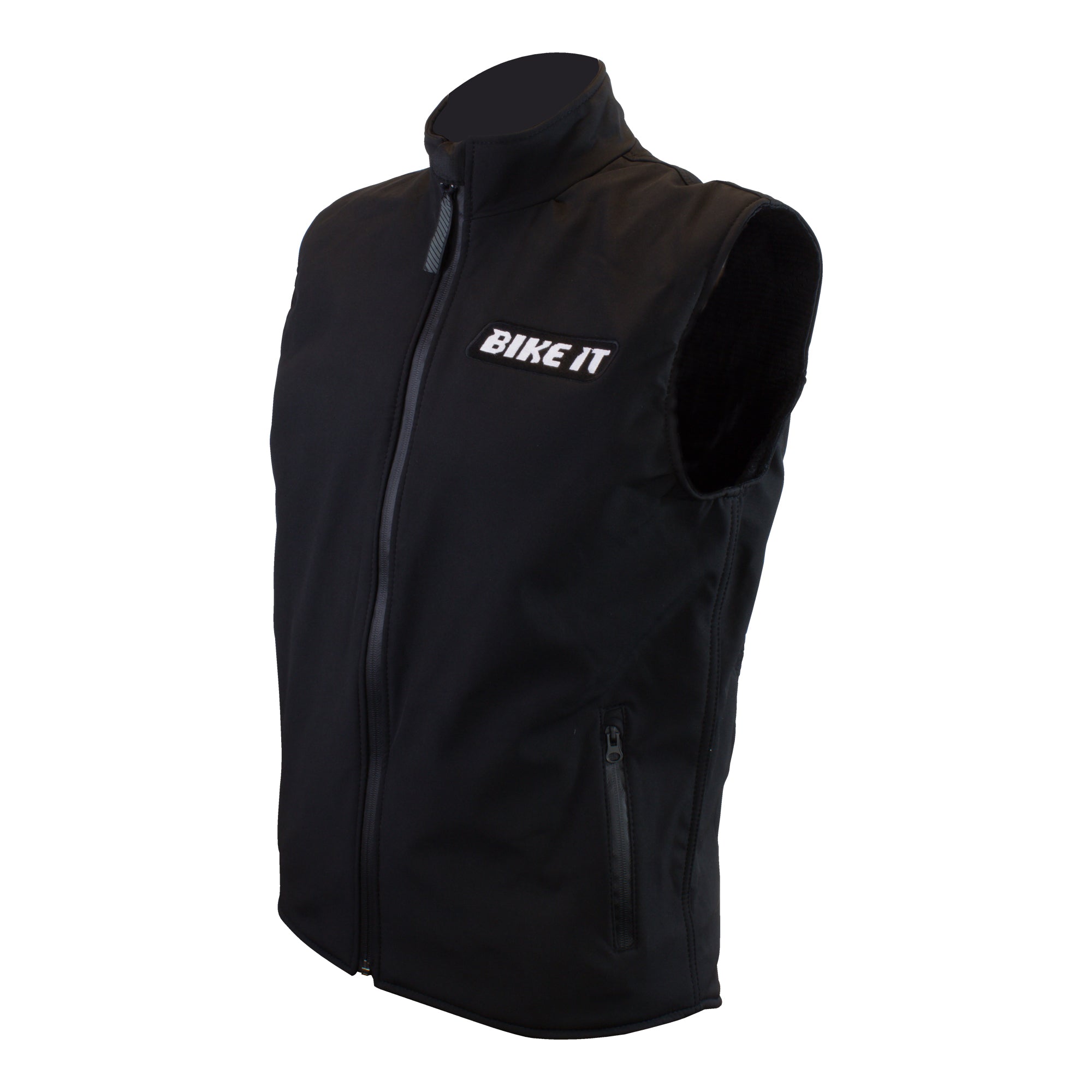 Bike It Softshell Gilet Black  - FREE UK Delivery - Moto Central