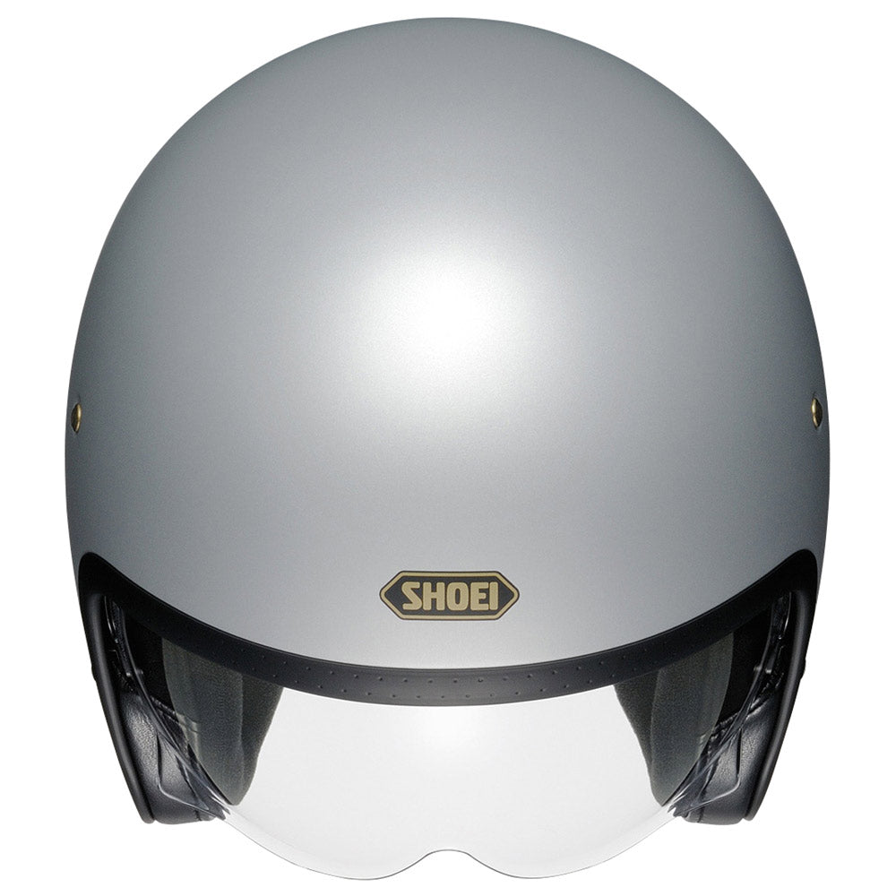 Shoei J.O Plain Open Face Helmet Matt Light Silver - FREE UK Shipping, FREE 365 Day Returns | Moto Central