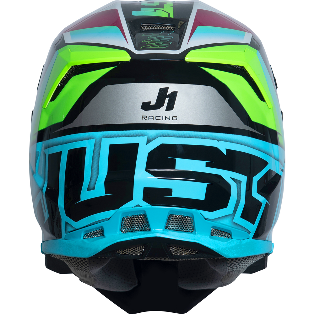 Just1 J22 Motocross Helmet Frenetik Neon Fluo Lime / Black - FREE UK Shipping, FREE 365 Day Returns | Moto Central