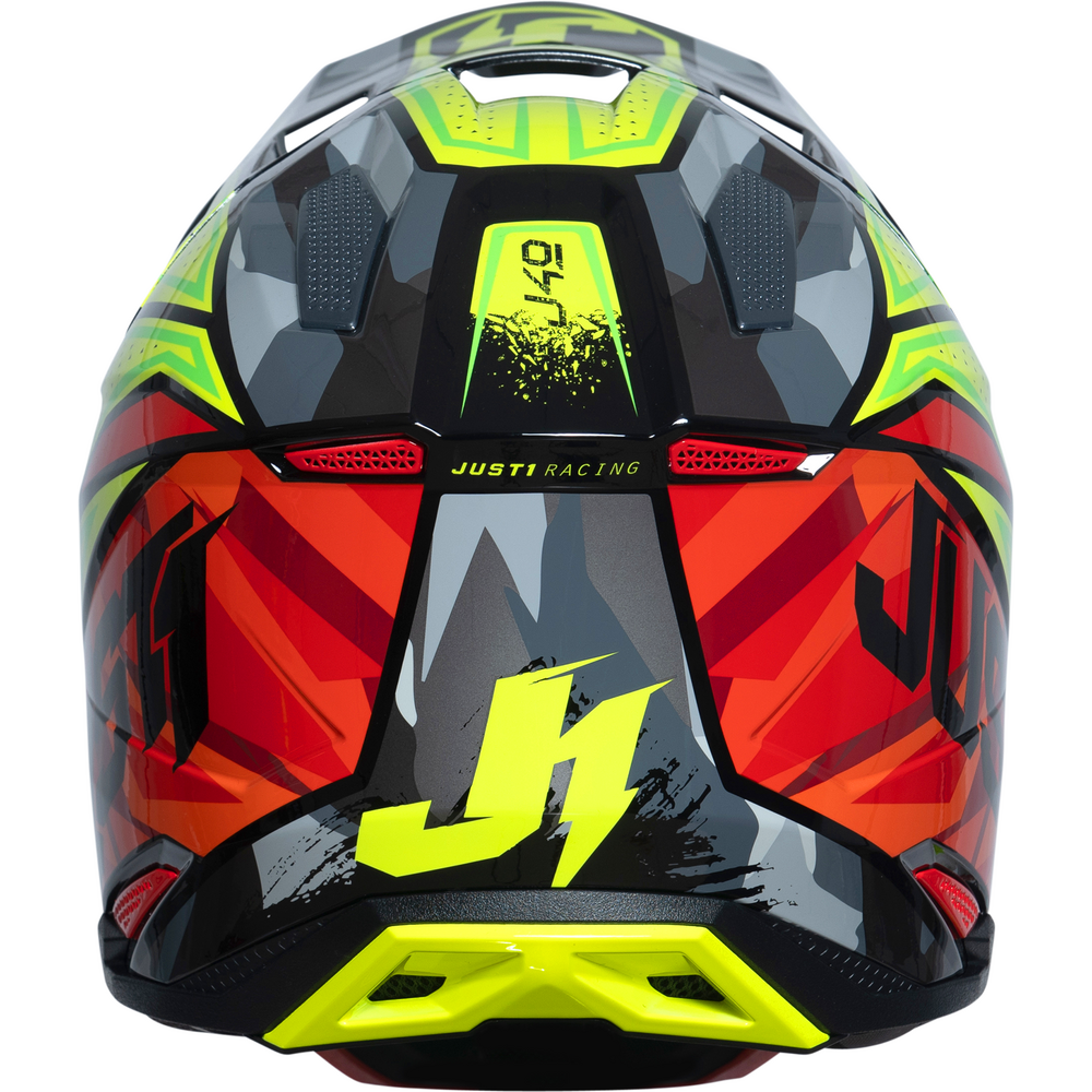 Just1 J40 Motocross Helmet Shooter Camo / Red / Black