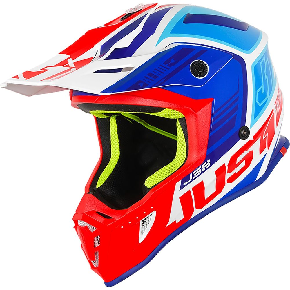 Just1 J38 MX Helmet Blade Gloss Blue / Red / White