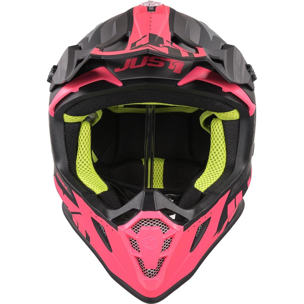 Just1 J38 MX Helmet Blade Matt Fluo Fuchsia / Black