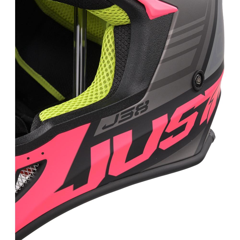 Just1 J38 MX Helmet Blade Matt Fluo Fuchsia / Black