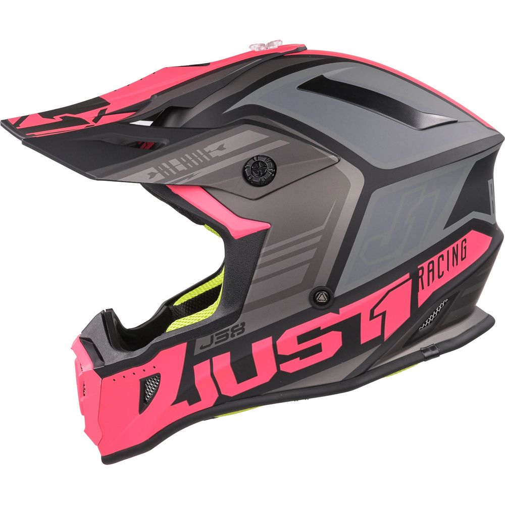 Just1 J38 MX Helmet Blade Matt Fluo Fuchsia / Black