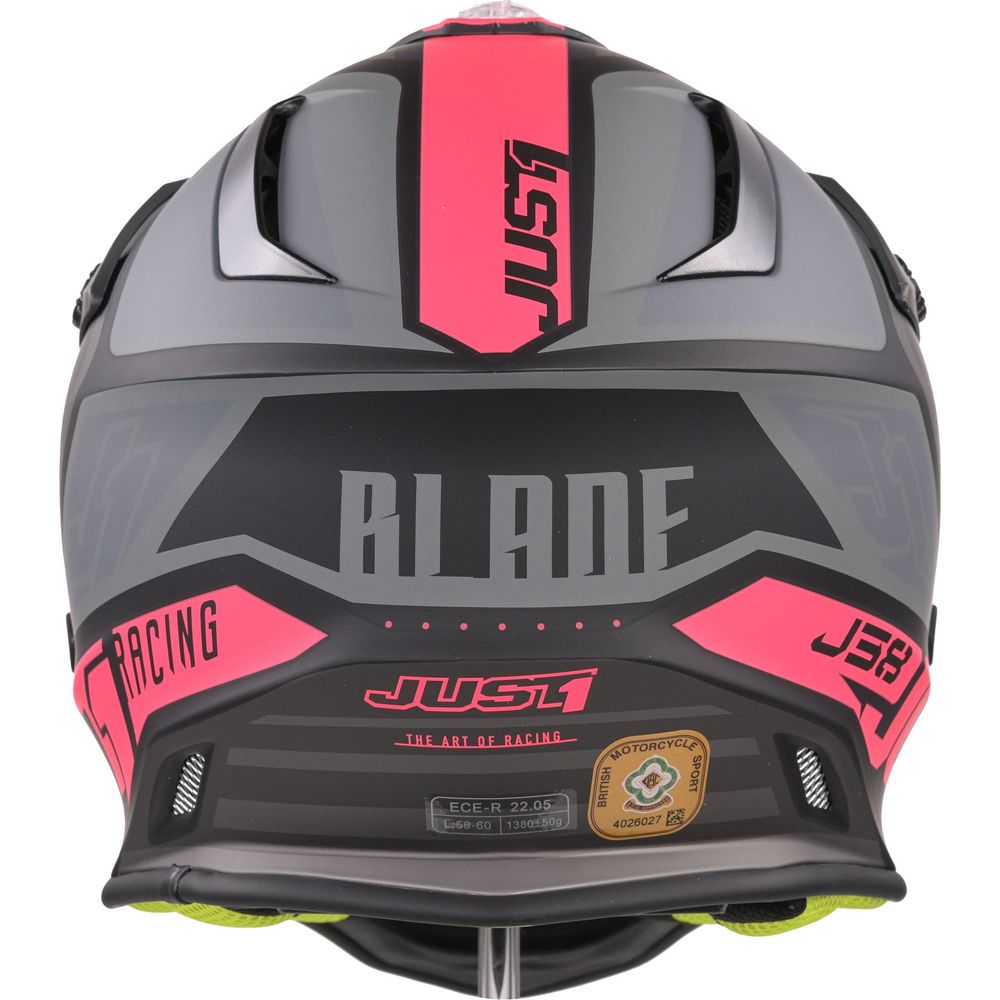 Just1 J38 MX Helmet Blade Matt Fluo Fuchsia / Black