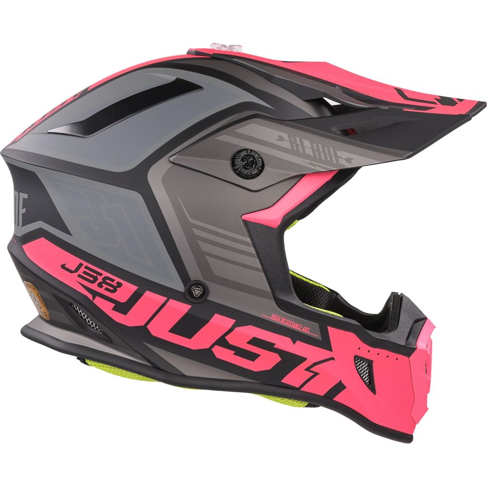 Just1 J38 MX Helmet Blade Matt Fluo Fuchsia / Black