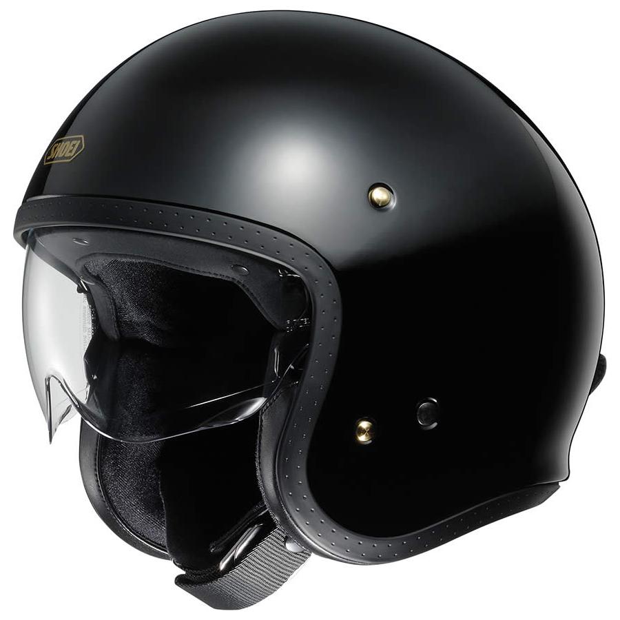 Shoei J.O Plain Open Face Helmet Black