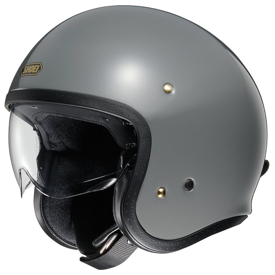 Shoei J.O Plain Open Face Helmet Basalt Grey