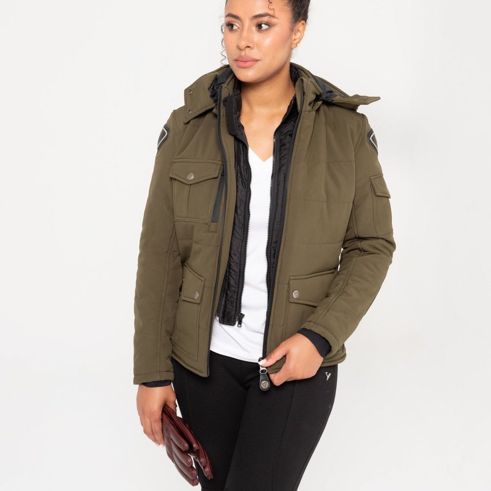 ByCity Urban 3 Ladies Textile Jacket Green