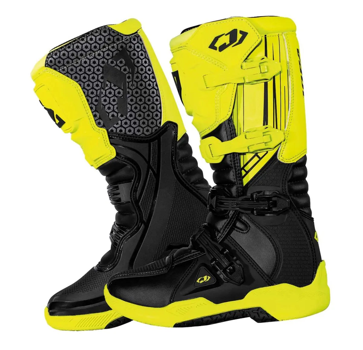 Jopa Forza MX Boots Black / Fluo Yellow - FREE UK Shipping, FREE 365 Day Returns | Moto Central